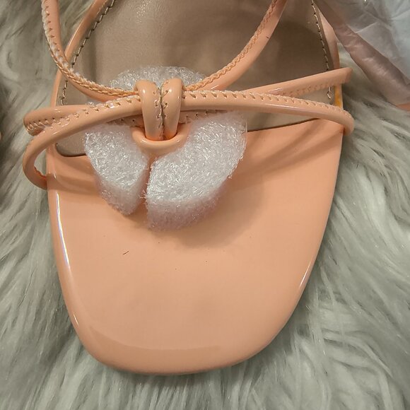 NIB Women's Steve Madden's Superb Org Patent = Size 9  Peach Coral - Picture 2 of 8